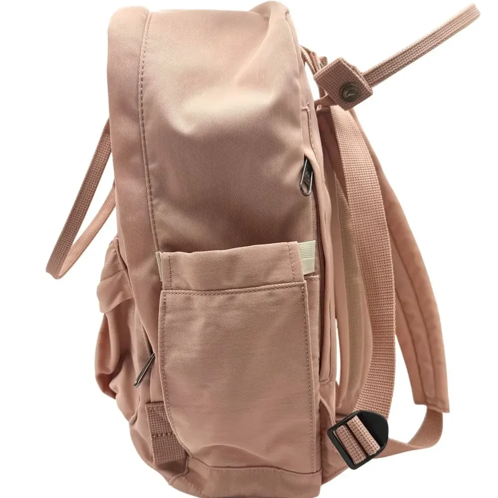 KALIDI Fancy Forest Backpack Pink Nylon Laptop School Bag with Pockets